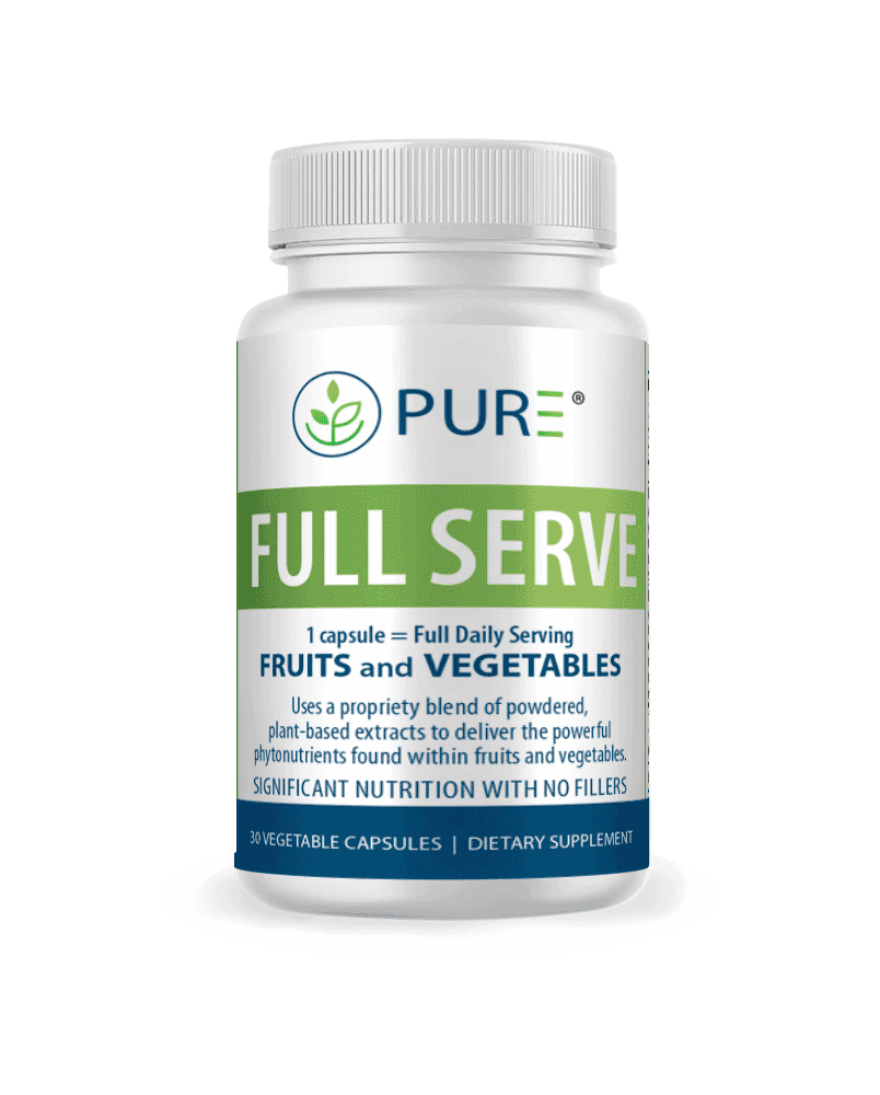 PURE FULL SERVE, A Full Day Serving of Fruits and Vegetables