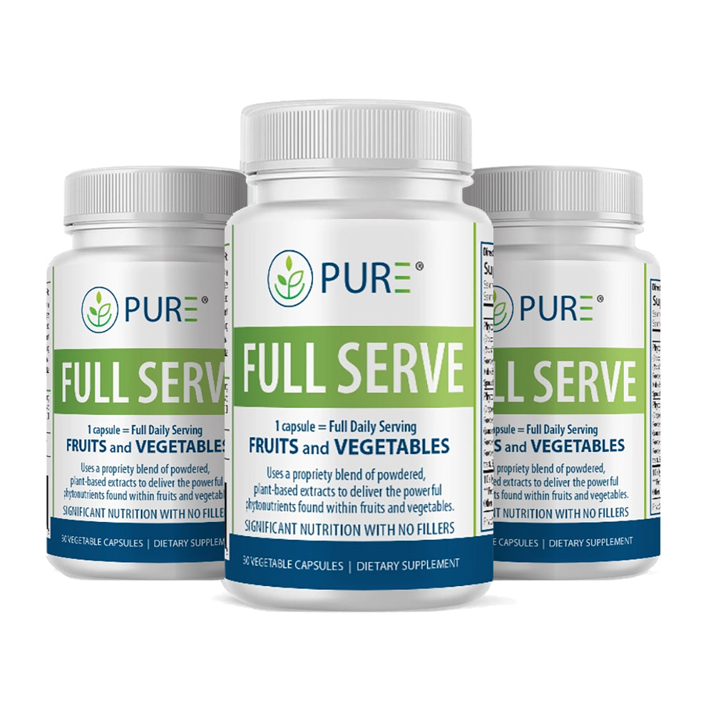 PURE FULL SERVE, A Full Day Serving of Fruits and Vegetables