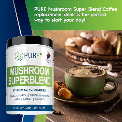 PURE MUSHROOM SUPERBLEND, Coffee Replacement